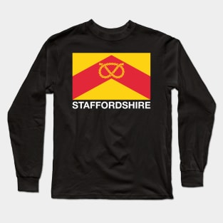 Staffordshire County Flag - England Long Sleeve T-Shirt